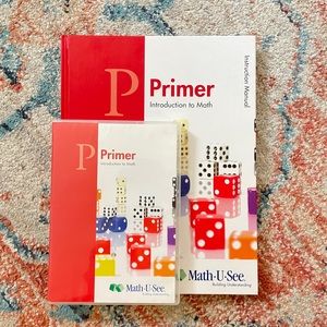 Math u see - primer - intro to math, instruction Manual and dvd - kindergarten